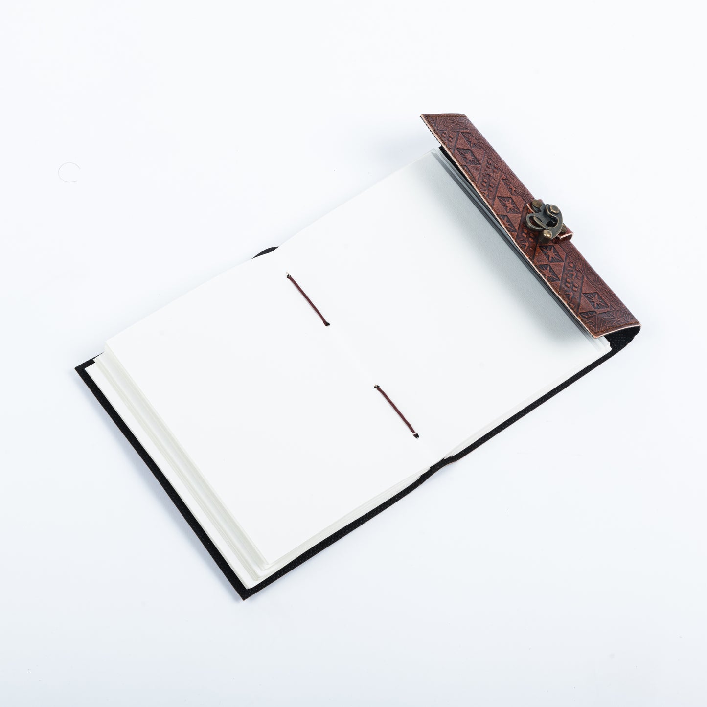 Leather Journal Embossed with Stone 200 Travel Journal