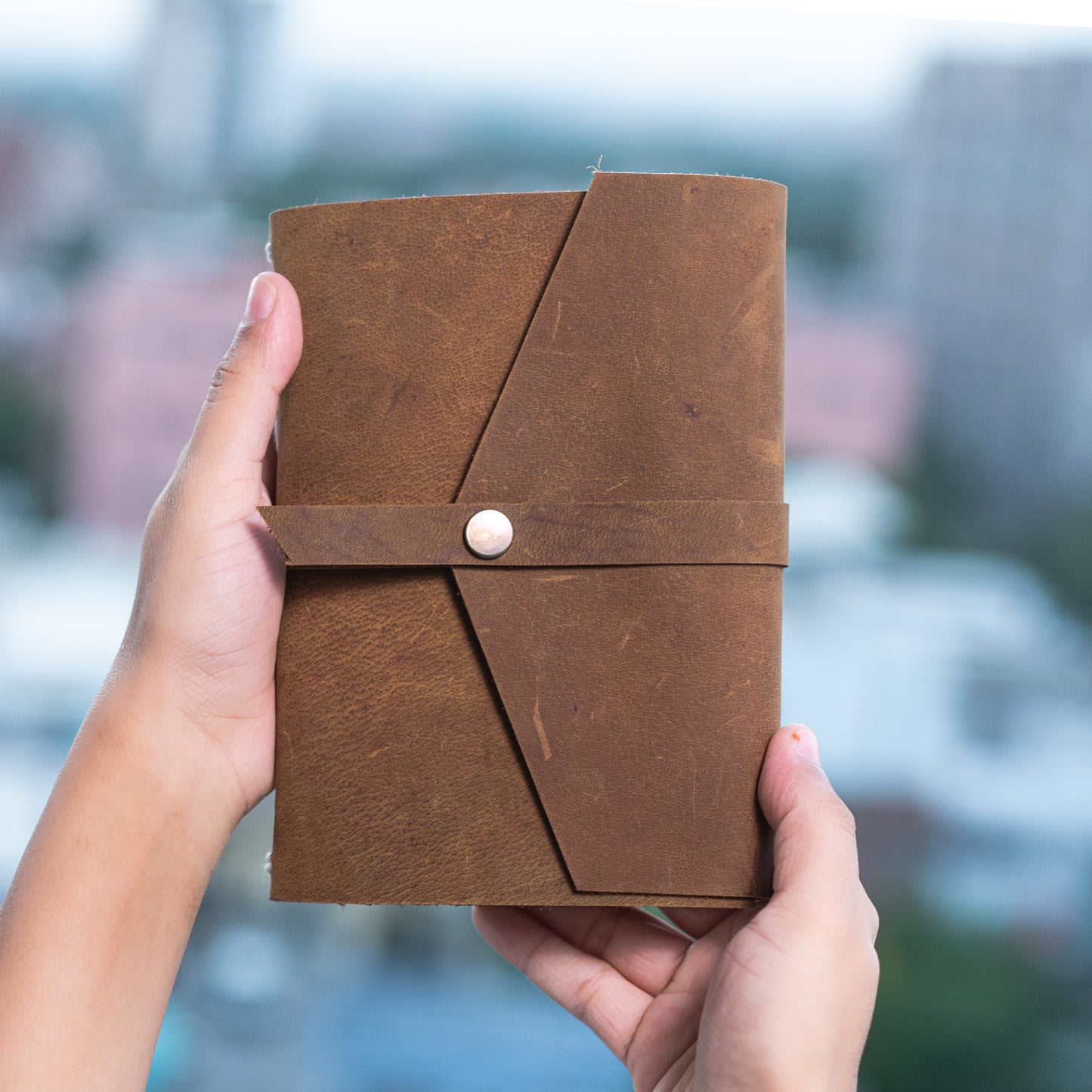 Vintage Leather Journal Diary with Belt