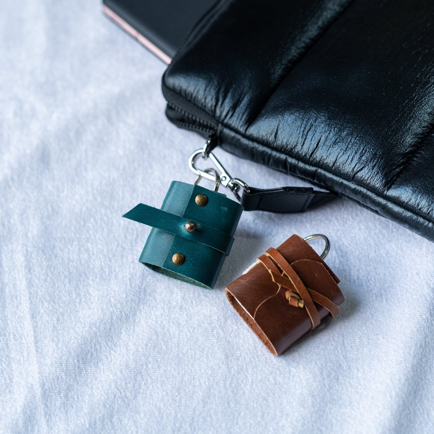 Miniature Journal Key-ring Crafted with High Quality Leather(1 key-ring)