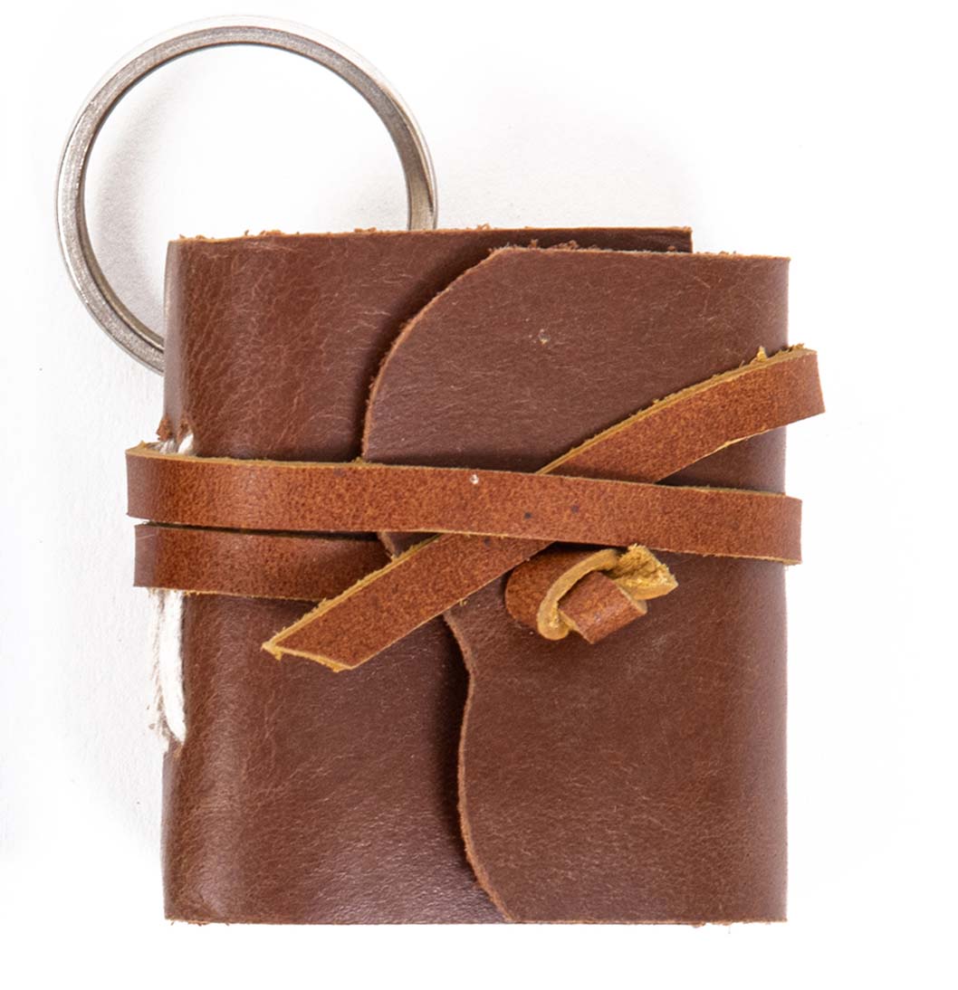 Miniature Journal Key-ring Crafted with High Quality Leather(1 key-ring)