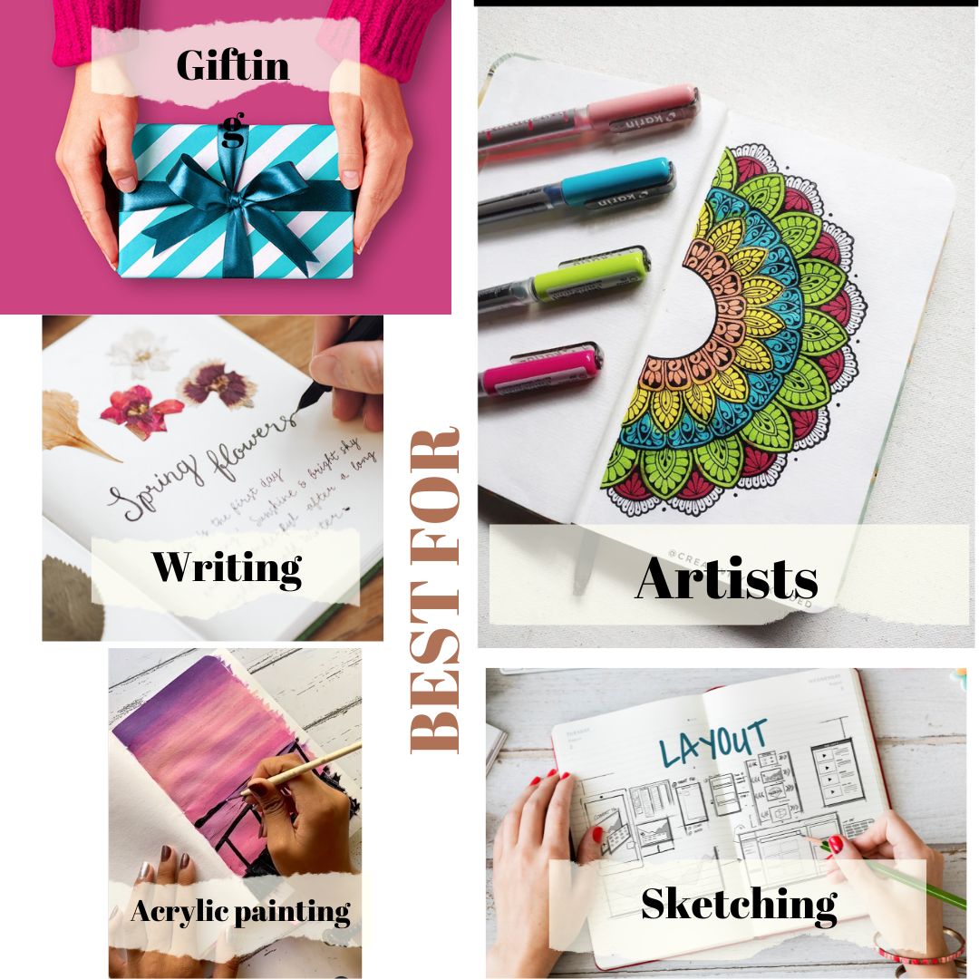 Marbled Printed Cover Hardbound Diary Journal