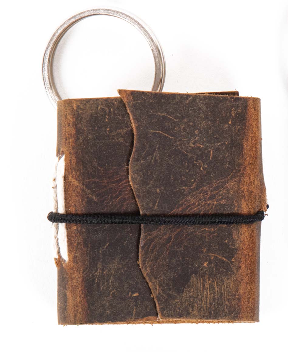 Miniature Journal Key-ring Crafted with High Quality Leather(1 key-ring)