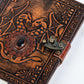 Leather Notebook with Stone Dragon Embossed Travel Journal 