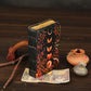 Leather Journal Blank Vintage Notebook with Moon Print  