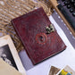 Leather Journal with Stone Dragon Embossed Travel Journal 