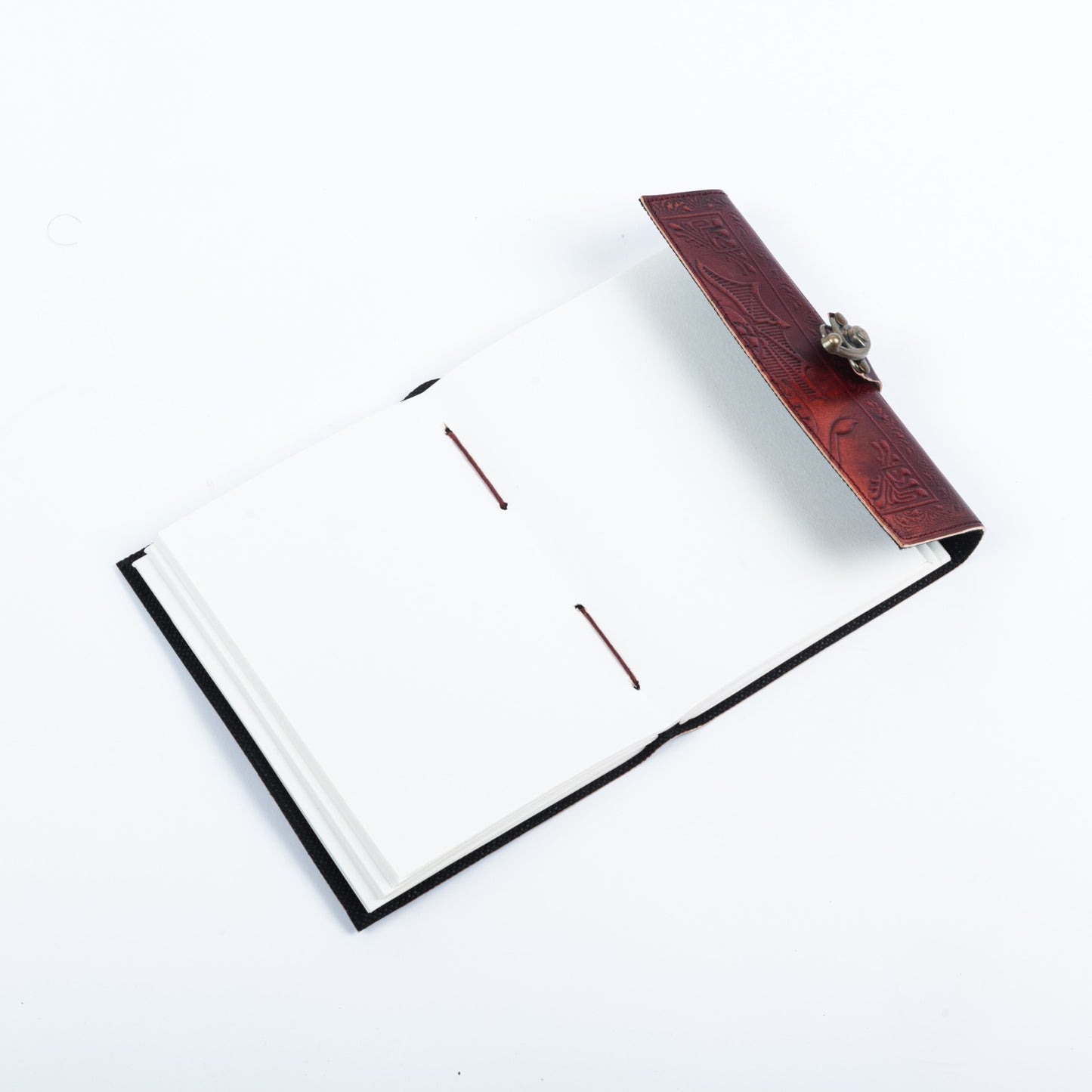 Leather Journal with Stone Dragon Embossed Travel Journal 
