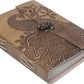 Peacock Embossed Leather Journal diary with 200 pages
