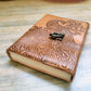Peacock Embossed Leather Journal diary with 200 pages