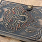 Wolf Embossed Leather Journal diary with 200 Handmade pages