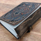 Wolf Embossed Leather Journal diary with 200 Handmade pages