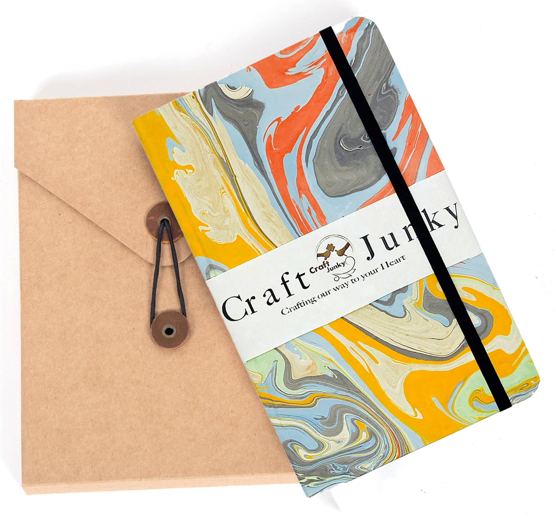 Marbled cover Hardbound Unruled Diary journal – CRAFT JUNKY