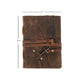Vintage Leather Bound Diary with Key